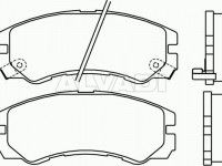 Opel Monterey 1991-1998 ТОРМОЗНЫЕ КОЛОДКИ ТОРМОЗНЫЕ КОЛОДКИ для OPEL MONTEREY Место устан...