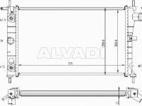 Opel Astra (F) 1991-2002 РАДИАТОР ОХЛАЖДЕНИЯ РАДИАТОР ОХЛАЖДЕНИЯ для OPEL ASTRA F Высота: 32...