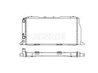 Audi 100 1982-1990 РАДИАТОР ОХЛАЖДЕНИЯ РАДИАТОР ОХЛАЖДЕНИЯ для AUDI 100 (C3)+ AVANT / ...