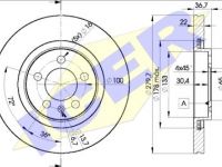 Volkswagen New Beetle 1997-2010 ТОРМОЗНОЙ ДИСК ТОРМОЗНОЙ ДИСК для VW BEETLE (1C/9C/1Y), 2023-0...