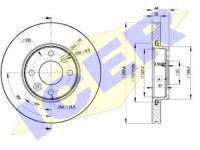 Nissan Micra 2003-2010 ТОРМОЗНОЙ ДИСК ТОРМОЗНОЙ ДИСК для NISSAN MICRA (K12) Тип тормо...