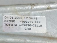 Toyota Corolla Механизм стеклоподъемника, правый задний (man.) Запчасть код: 69830-02110
Тип кузова: Universaa...