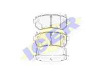 Hyundai Accent 2005-2012 ТОРМОЗНЫЕ КОЛОДКИ ТОРМОЗНЫЕ КОЛОДКИ для HYUNDAI ACCENT (MC) Axle ...